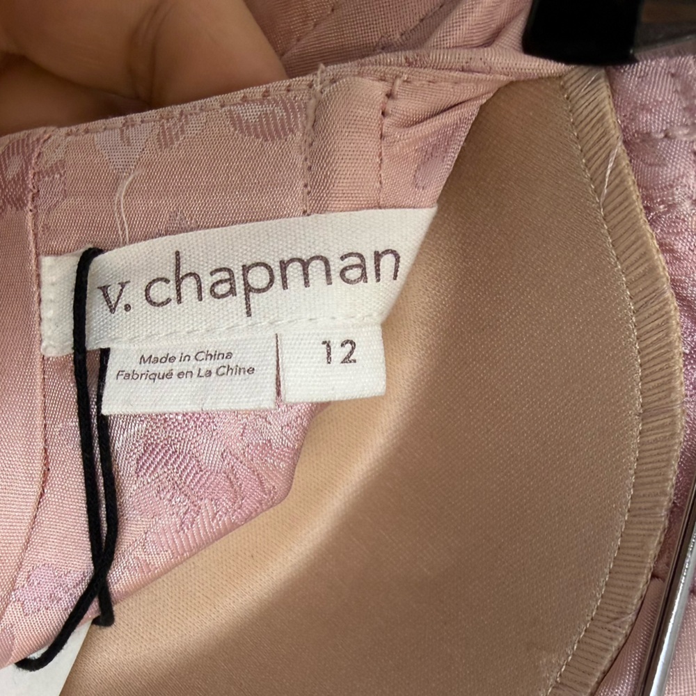 V Chapman Charlotte Corset Dress Orchid Haze Windsor Strapless Size 12 - Picture 14 of 14